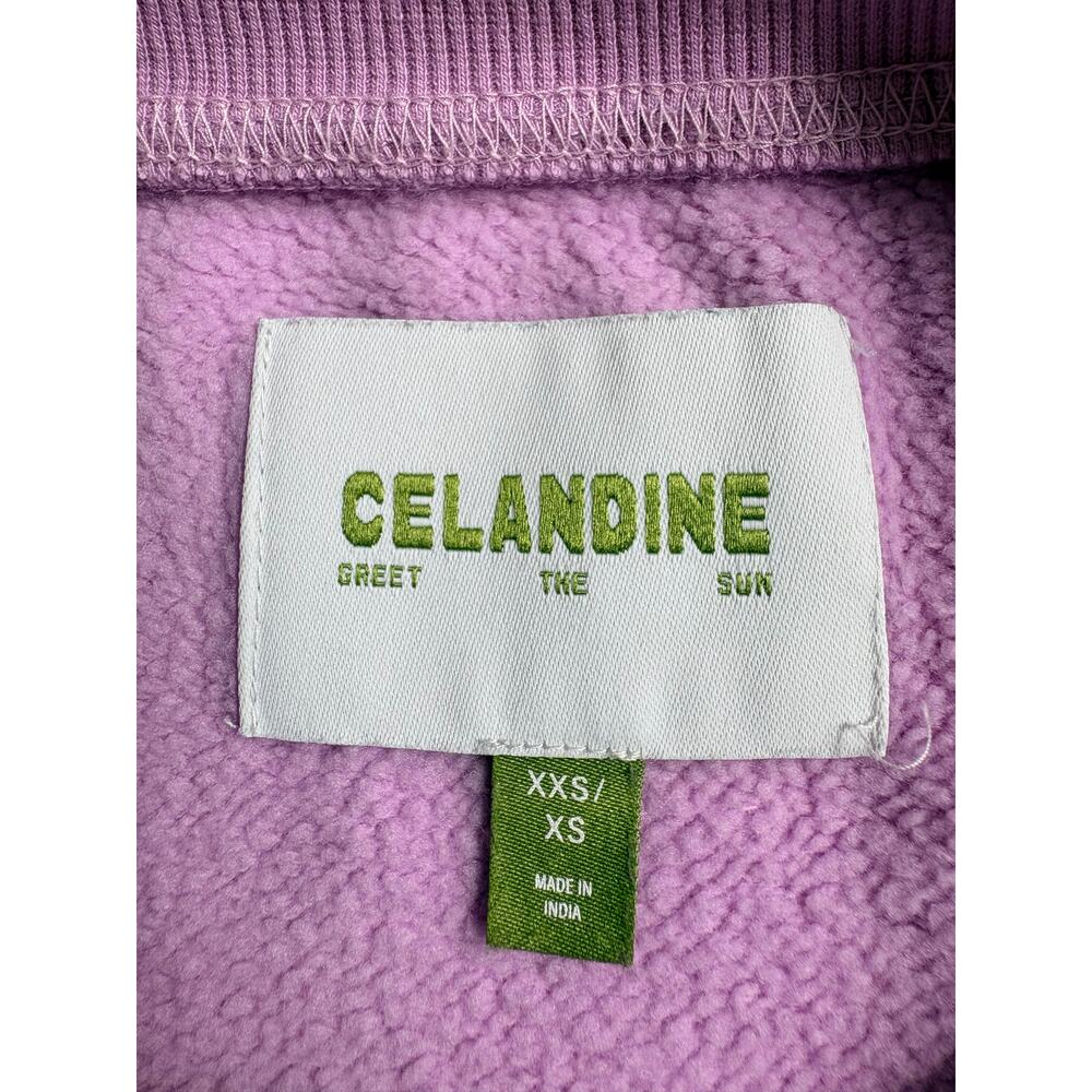 Anthropologie Celandine Oversized Crew Neck Sweatshirt Lilac Size XS - Picture 6 of 12